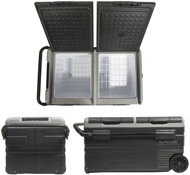 Frigider Auto Cu Compresor ALPICOOL 75L 230V/24V/12V, până la -20°C – APP ICE BOX DUO