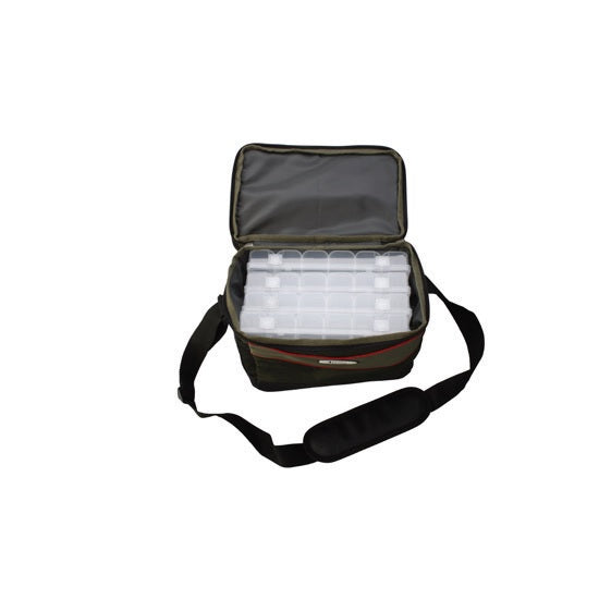 GEANTA RON THOMPSON ONTARIO PENTRU NALUCI + 4 CUTII 30X19.5X26CM