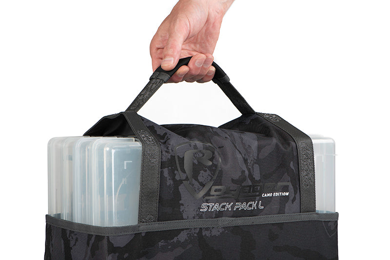 GEANTA SPINNING FOX RAGE CAMO STACK PACK LARGE+ 4 CUTII NALUCI