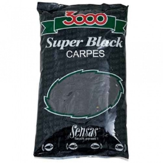 GROUNDBAIT SENSAS 3000 SUPER BLACK CARP 1KG