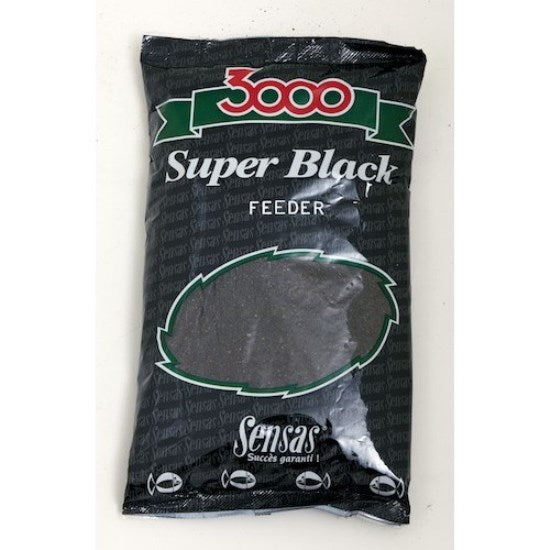 GROUNDBAIT SENSAS 3000 SUPER BLACK FEEDER 1KG