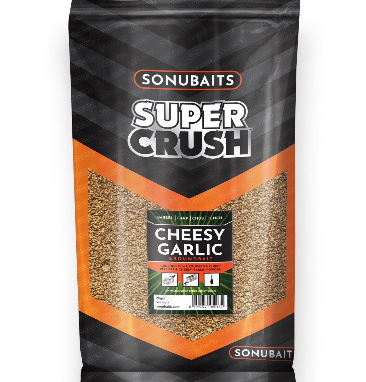 GROUNDBAIT SONUBAITS SUPER CRUSH 2KG Cheesy Garlic