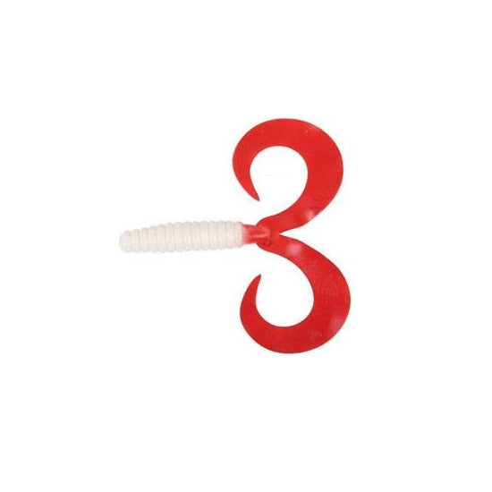 GRUB CAT SPIRIT DOUBLE WAVE 15CM CULOARE WHITE RED 1BUC