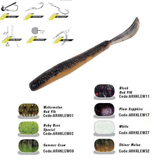 GRUB COLMIC HERAKLES LEFTAIL WORM 12cm Baby Bass Special
