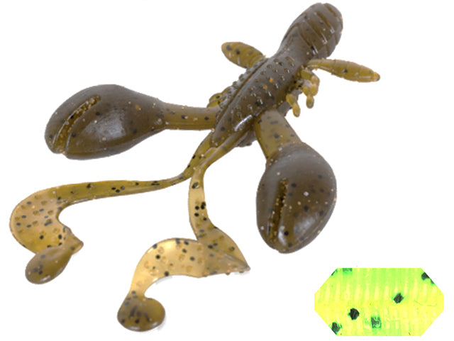 GRUB COLMIC RUGBY CRAW 3" 7.6cm CHARTETEUSE PEPPER