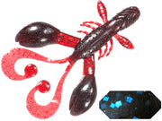 GRUB COLMIC RUGBY CRAW 4.5" 11.4cm BLACK BLUE FLK