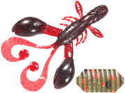 GRUB COLMIC RUGBY CRAW 4.5" 11.4cm WATERMELON RED FLK