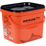 Galeata Genlog cu Capac, Portocaliu, 11.50L