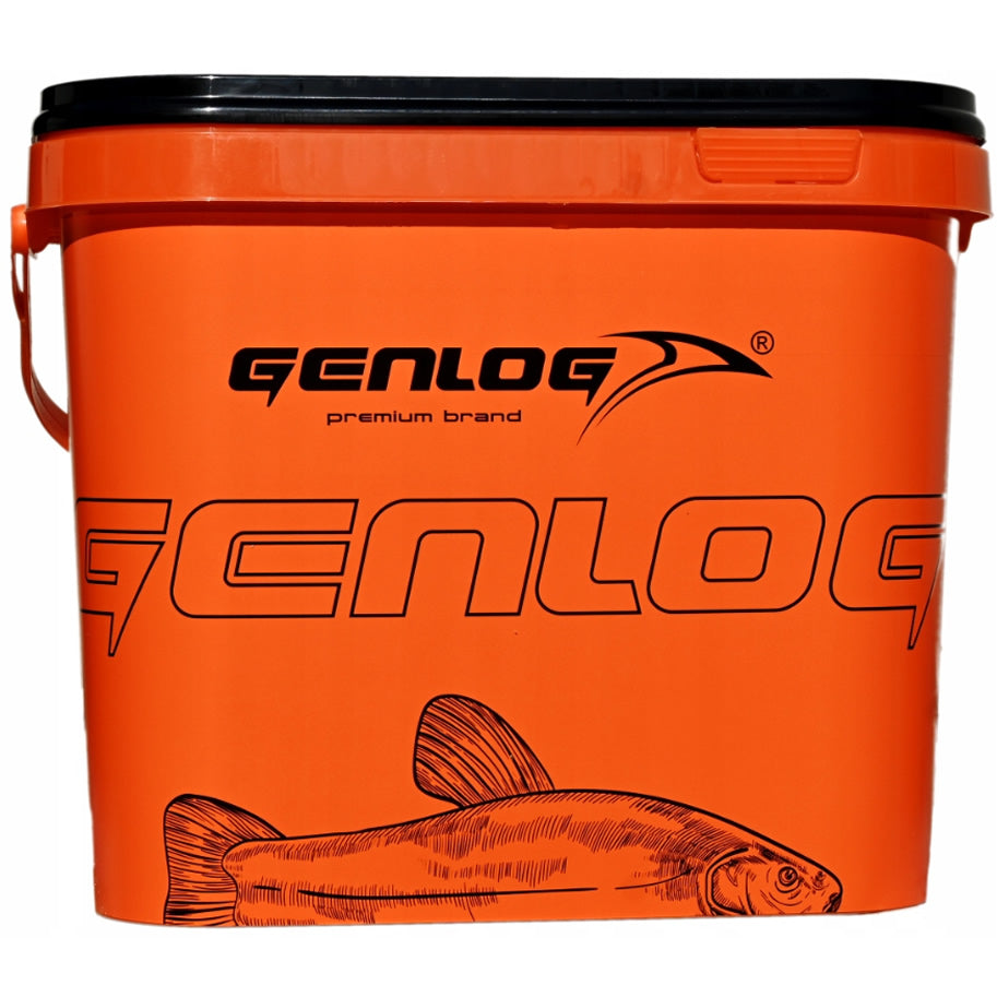Galeata Genlog cu Capac, Portocaliu, 11.50L