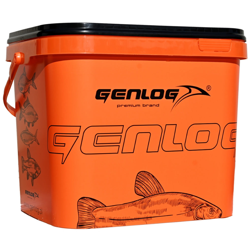 Galeata Genlog cu Capac, Portocaliu, 11.50L