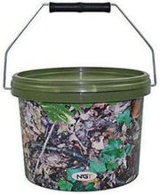 Galeata NGT Pentru Nada Cu Capac Si Maner Metalic, Camo, 2.5L