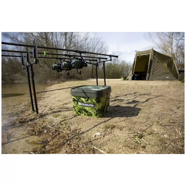 Galeata Radical Camou Bucket with Lid 10L