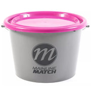 Galeata cu Capac MAINLINE Match Bucket Grey, 18L