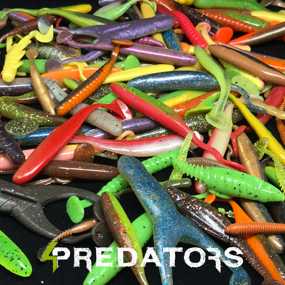 Galeata cu Naluci Siliconice 4Predators Tackle Bucket 130buc