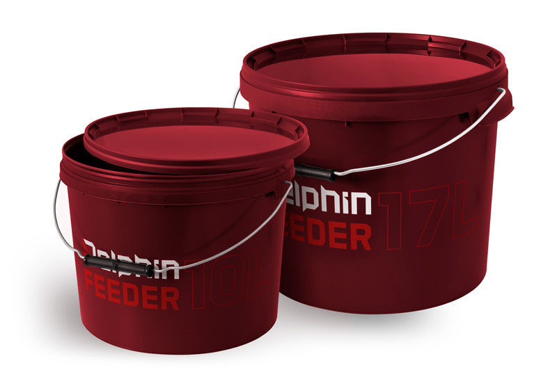 Galeata rotunda cu capac Delphin FEEDER 17L