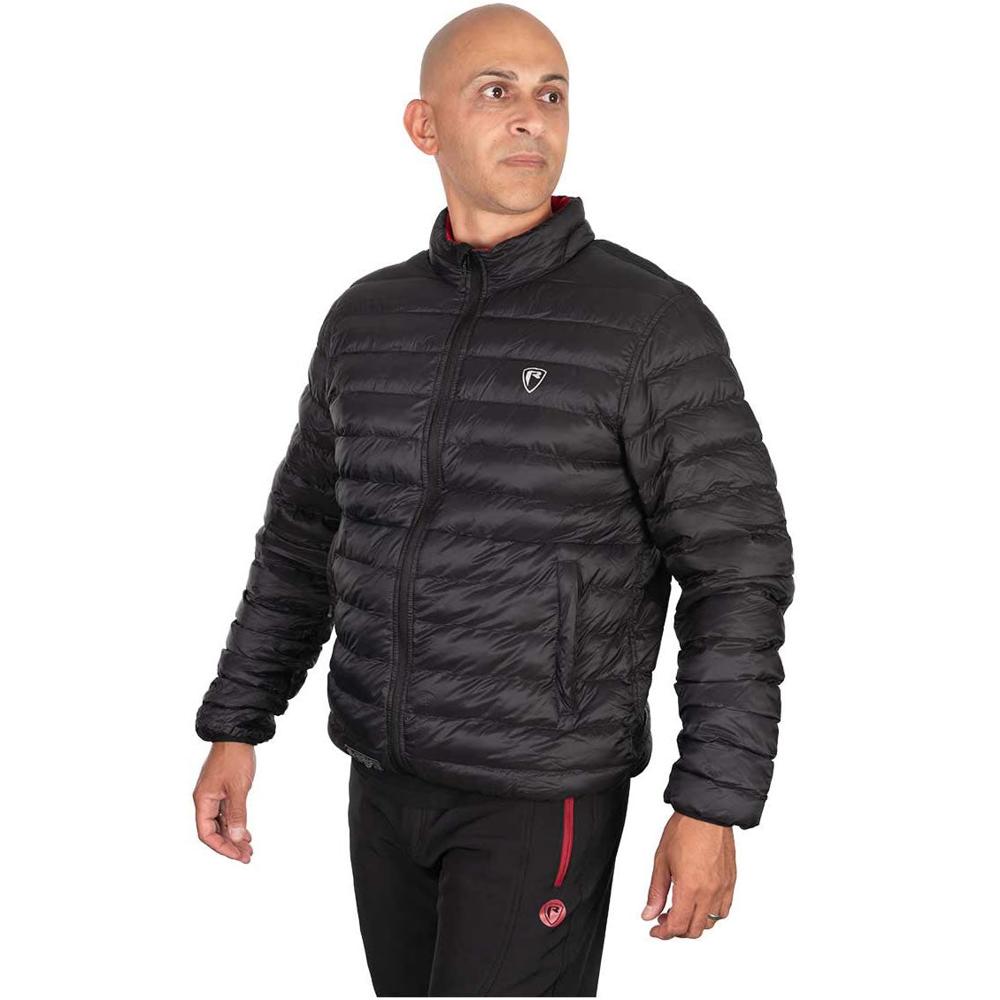 Geaca FOX RAGE Pro Series Reversible Lightweight Quilted Jacket, Black / Rage Red