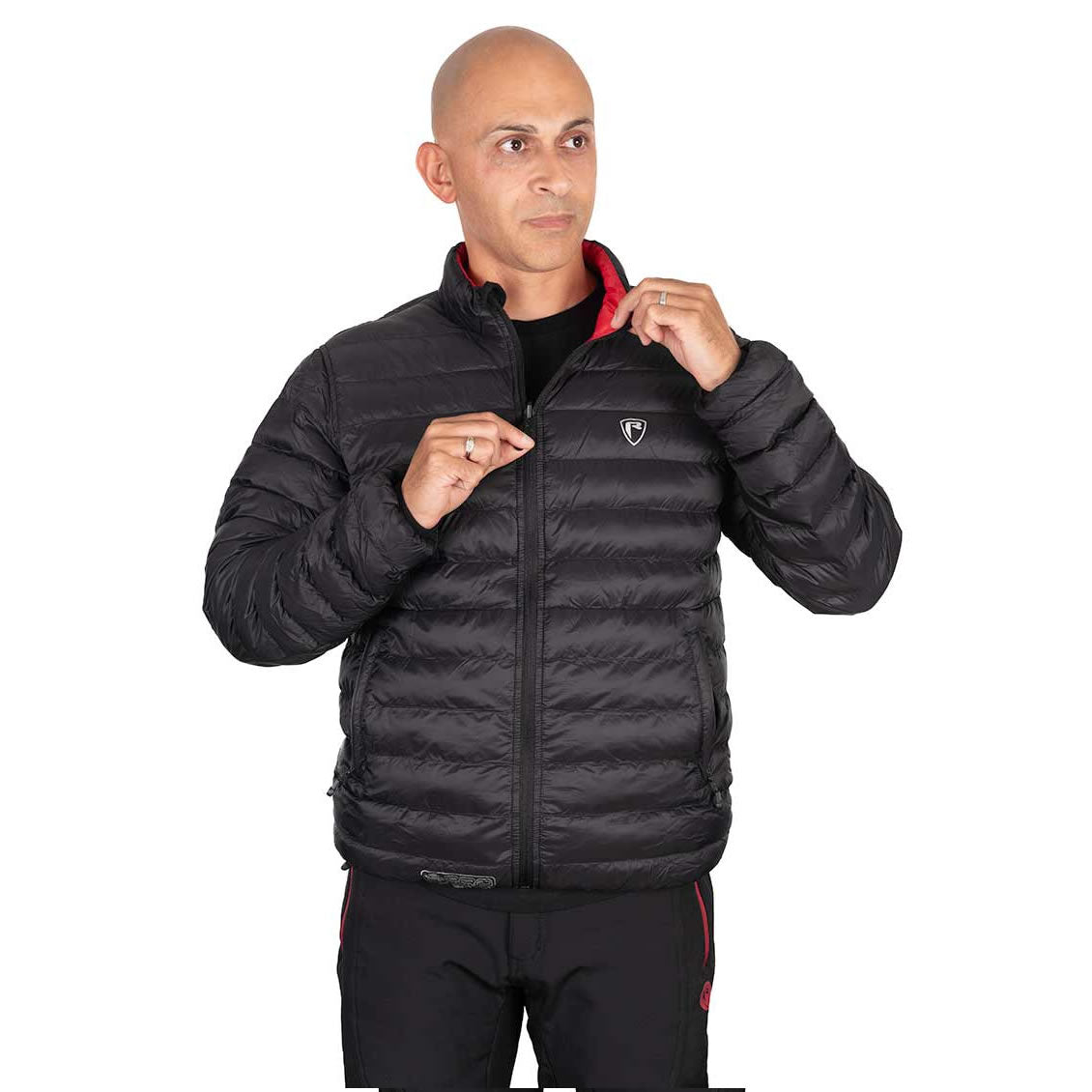 Geaca FOX RAGE Pro Series Reversible Lightweight Quilted Jacket, Black / Rage Red