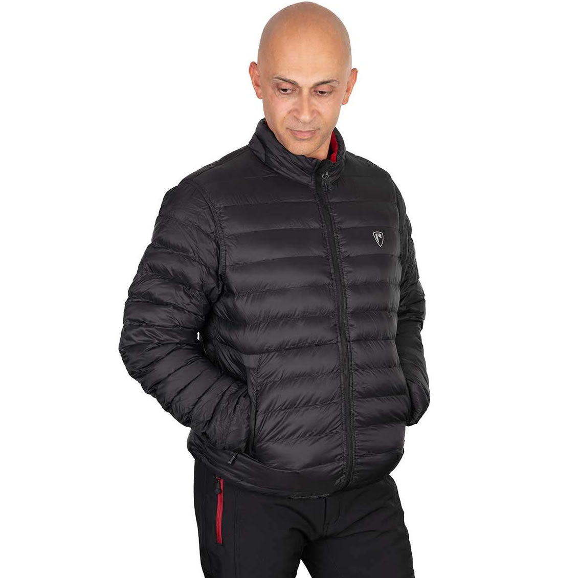 Geaca FOX RAGE Pro Series Reversible Lightweight Quilted Jacket, Black / Rage Red