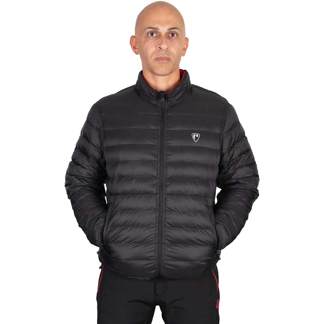 Geaca FOX RAGE Pro Series Reversible Lightweight Quilted Jacket, Black / Rage Red