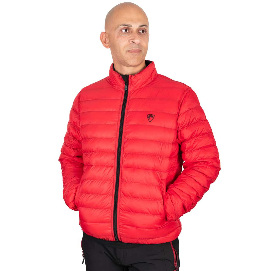 Geaca FOX RAGE Pro Series Reversible Lightweight Quilted Jacket, Black / Rage Red