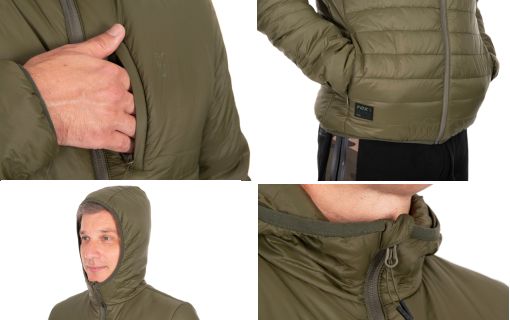 Geaca Fox Olive Quilted 100 Jacket Green