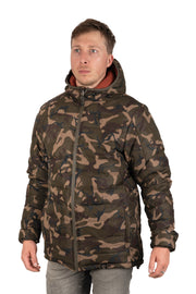 Geaca reversibilă Fox camo cu gluga
