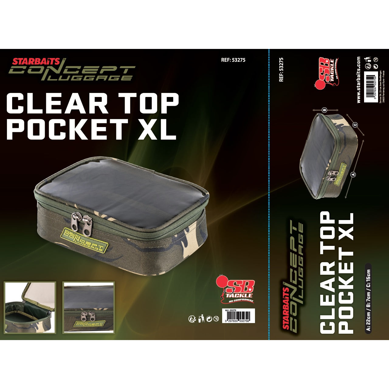 Geanta Accesorii STARBAITS CAM Concept Clear Top Pocket XL