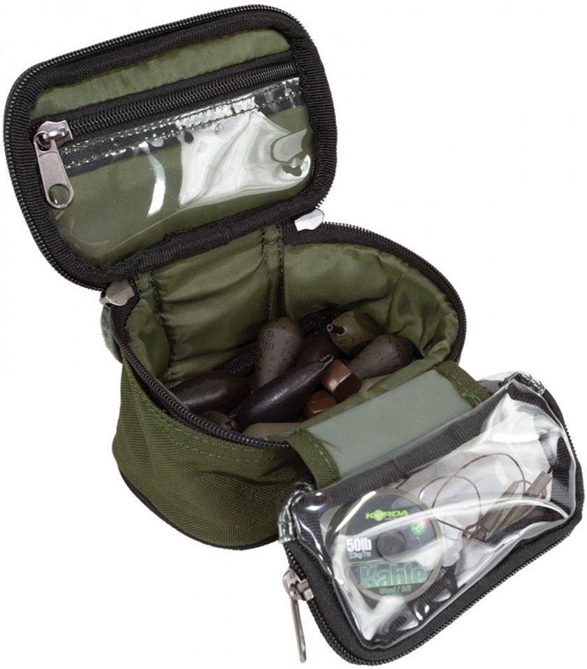 Geanta Aqua Products Black Series Lead And Leader Pouch, 8x9x15cm