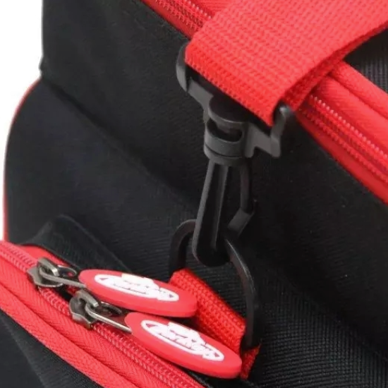 Geanta BERKLEY Powerbait Dough Bag Large Rosu/Negru + 3 Cutii Naluci, 46.5x24x24.5cm