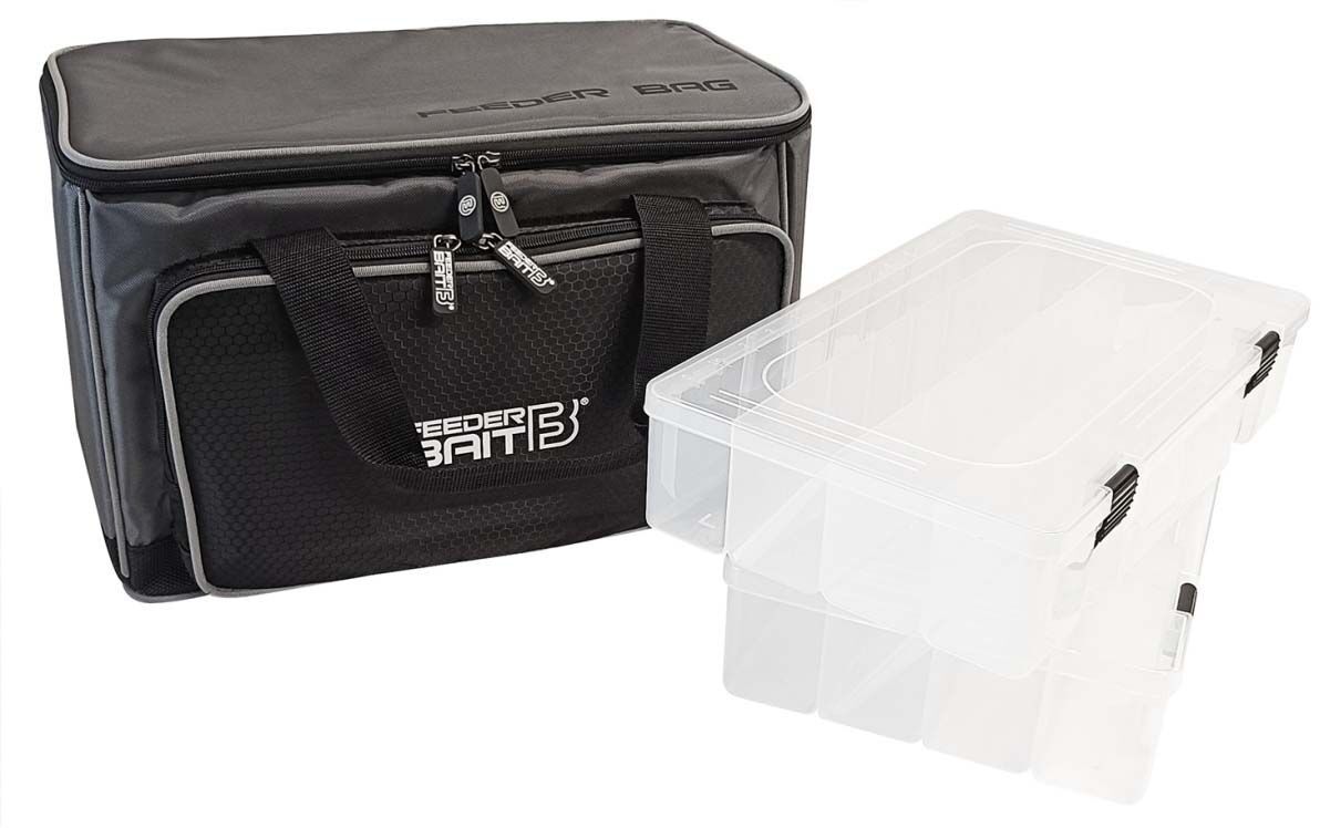 Geanta FEEDER BAIT Accesorii, 2 Cutii, 41x22x25cm