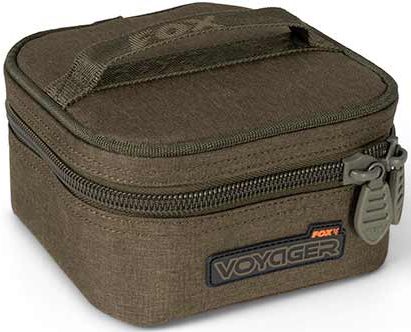 Geanta Fox Voyager 6 Pot Hookbait Case, Kaki, 17x17x10cm