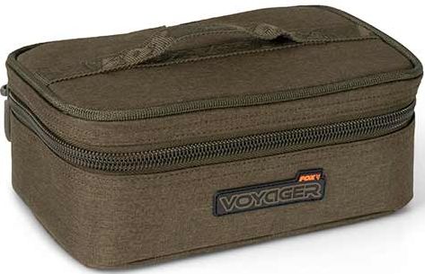 Geanta Fox Voyager 8 Pot Hookbait Case, Kaki, 25x12x16cm