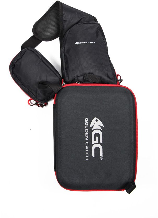 Geanta Golden Catch Sling Spinning Bag 2 Box, 27.5x18x4cm