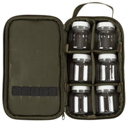 Geanta JRC Defender Hook Bait Pouch Cu 6 Borcane, Kaki, 29x16x8cm