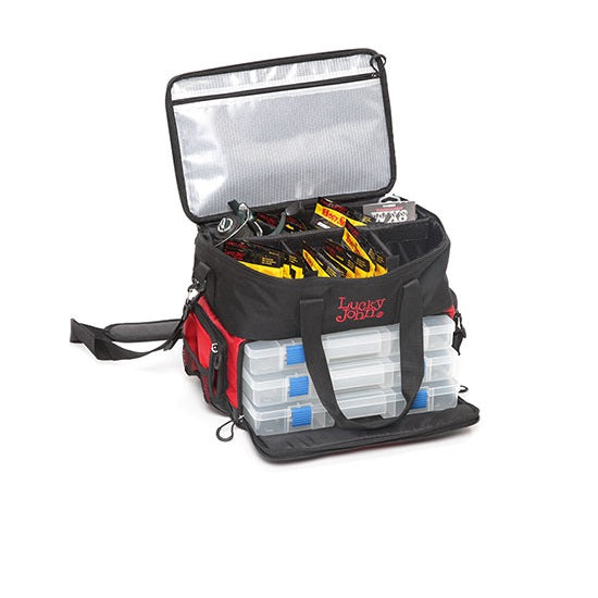Geanta Lucky John  Advanced Tackle Bag 38x25x29 Negru si Rosu  1 buc