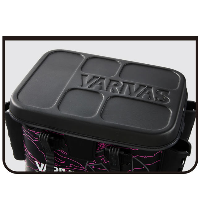 Geanta Varivas Tackle Bag cu Suport Lansete, 36cm, Pink