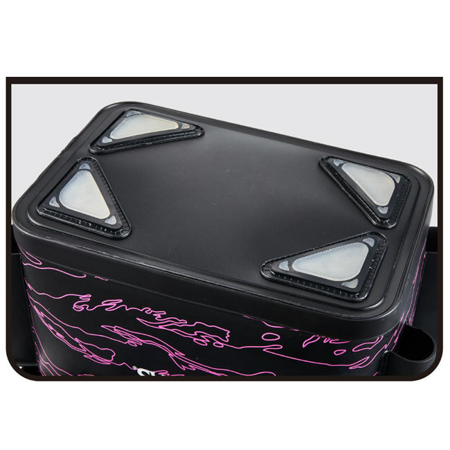 Geanta Varivas Tackle Bag cu Suport Lansete, 36cm, Pink