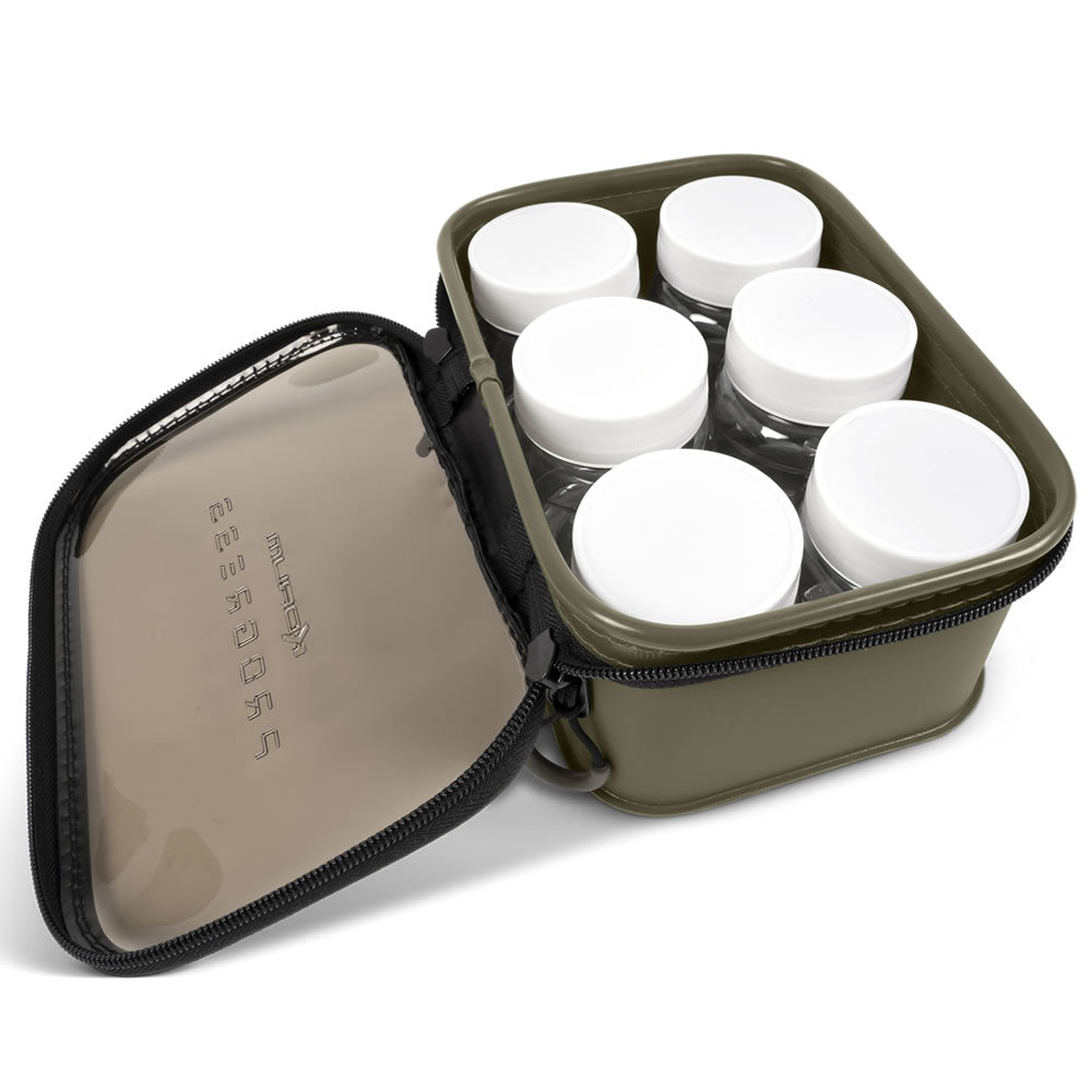 Geanta cu 6 Recipiente KORUM Progress EVA Hookbait Pouches