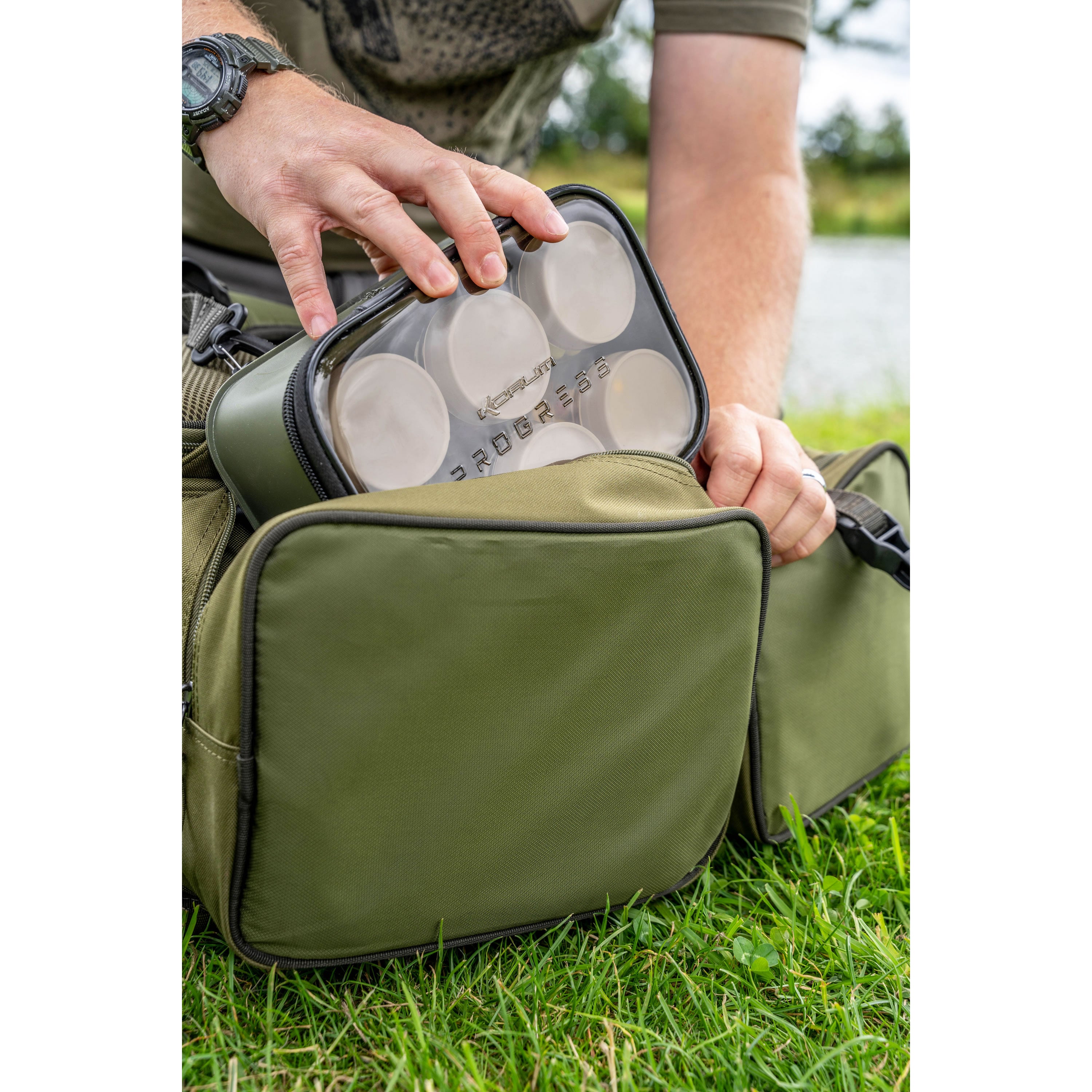 Geanta cu 6 Recipiente KORUM Progress EVA Hookbait Pouches