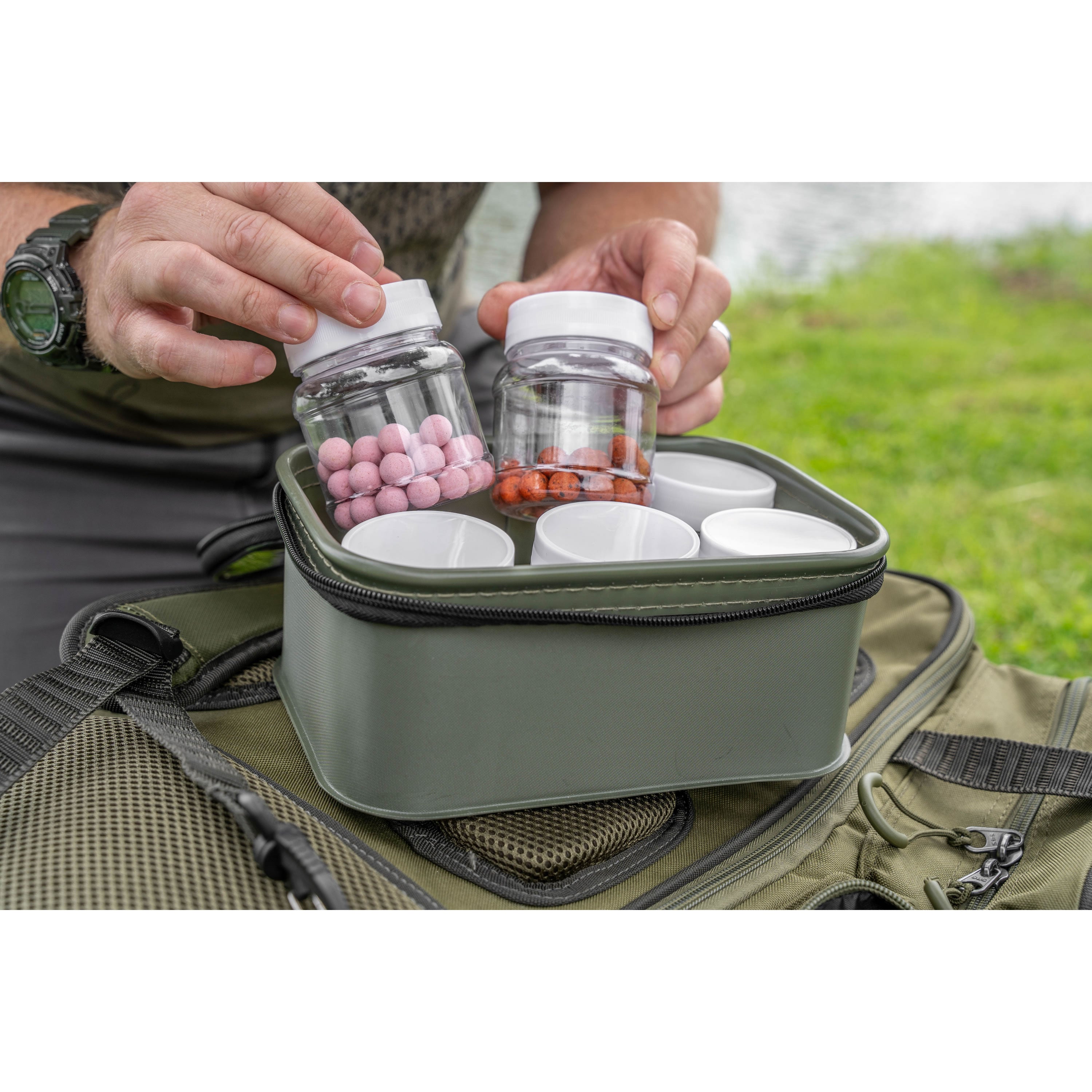 Geanta cu 6 Recipiente KORUM Progress EVA Hookbait Pouches