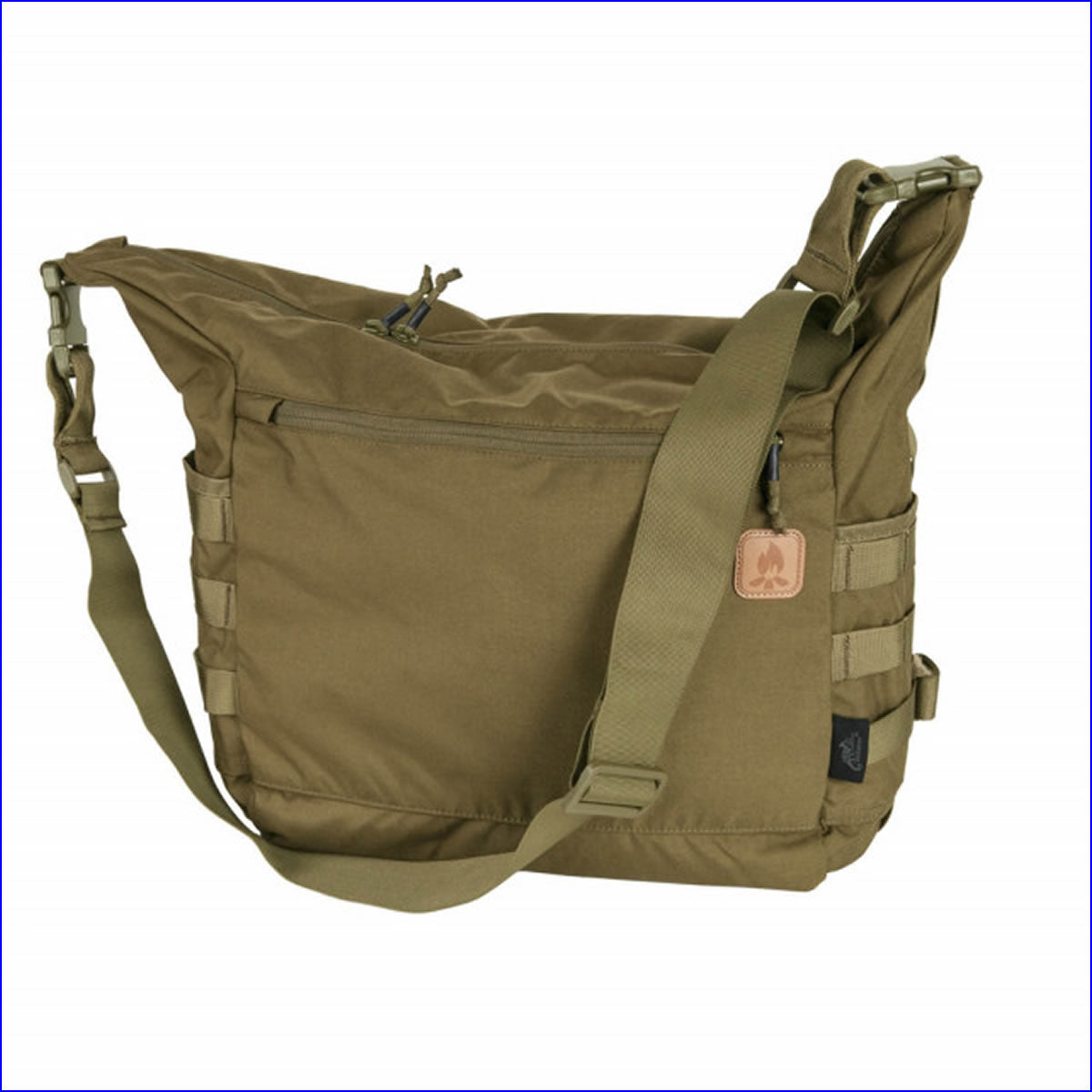 Geanta de Umar Helikon Tex Bushcraft Satchel Bag Molle Coyote Brown, 17L