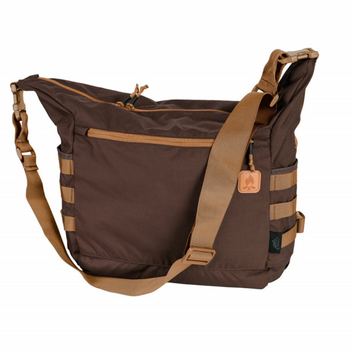 Geanta de Umar Helikon Tex Bushcraft Satchel Bag Molle Earth Brown Clay, 17L