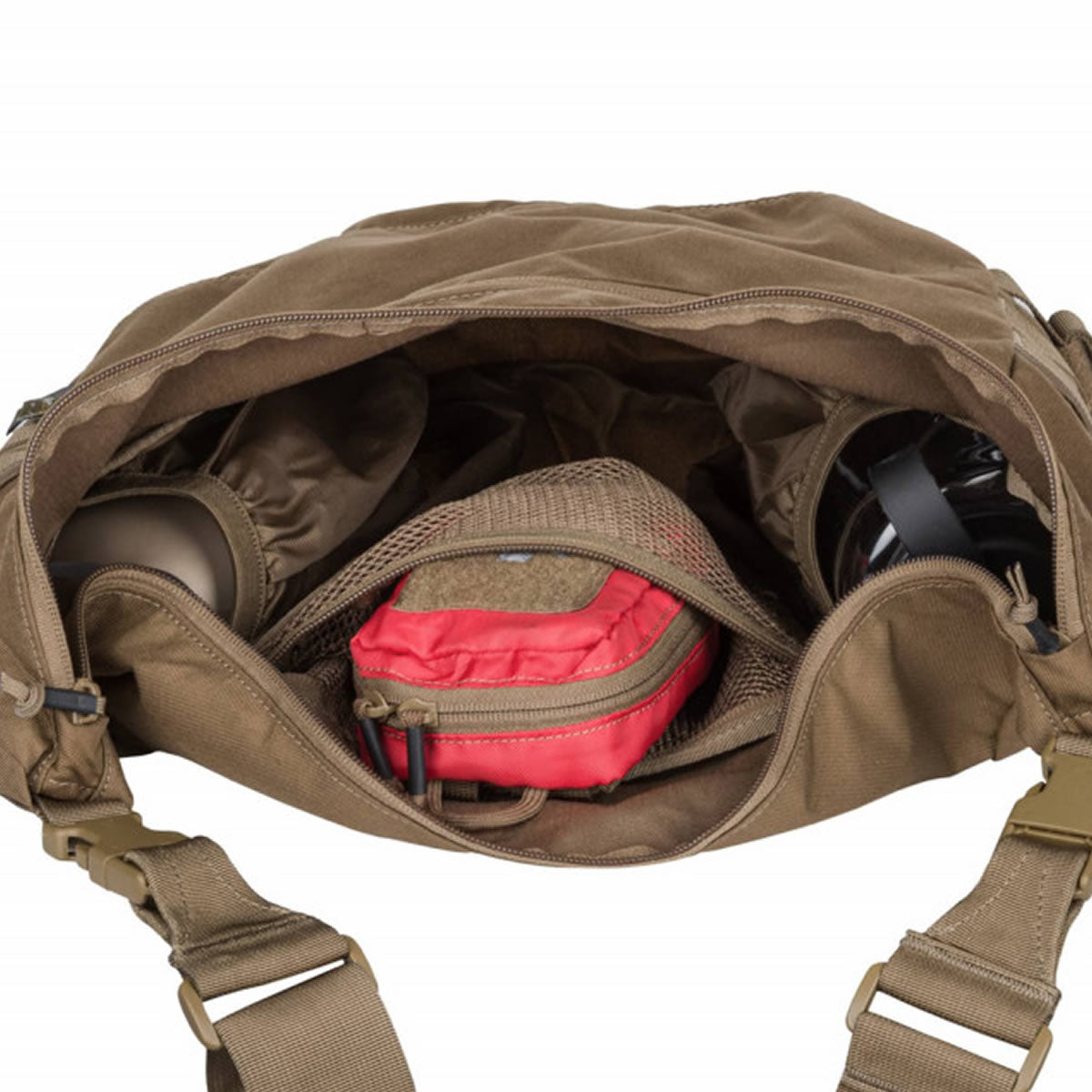 Geanta de Umar Helikon Tex Bushcraft Satchel Bag Molle Earth Brown Clay, 17L
