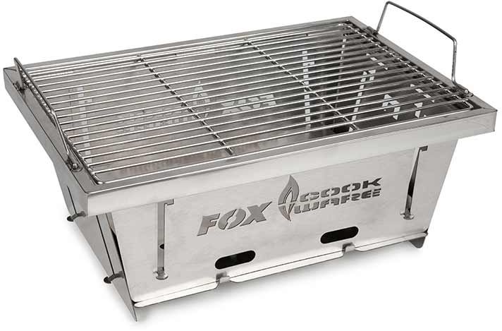Gratar FOX Cookware Foldable BBQ Inox, 38x26x3cm
