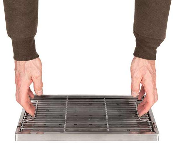 Gratar FOX Cookware Foldable BBQ Inox, 38x26x3cm
