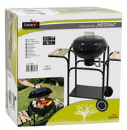 Gratar Pe Carbuni CATTARA Messina, mobil, masute laterale, 46cm - TT13033