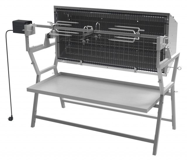 Gratar Pe Carbuni CATTARA PIGLET Cu Rotisor Electric 30kg TT13049