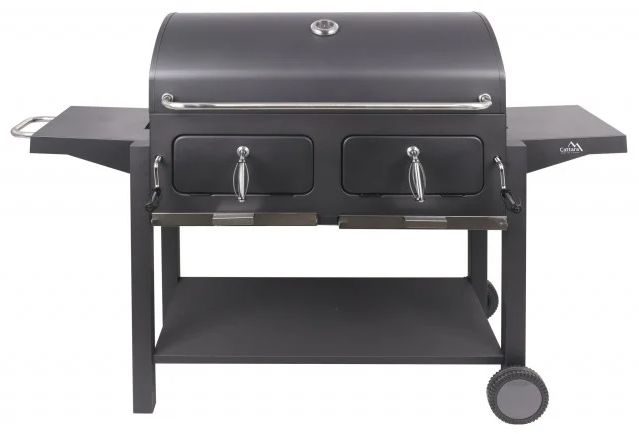 Gratar Pe Carbuni CATTARA Royal Grande 3XL, 84x42cm, Mobil, Capac, 2 Tavi Carbune - TT13047