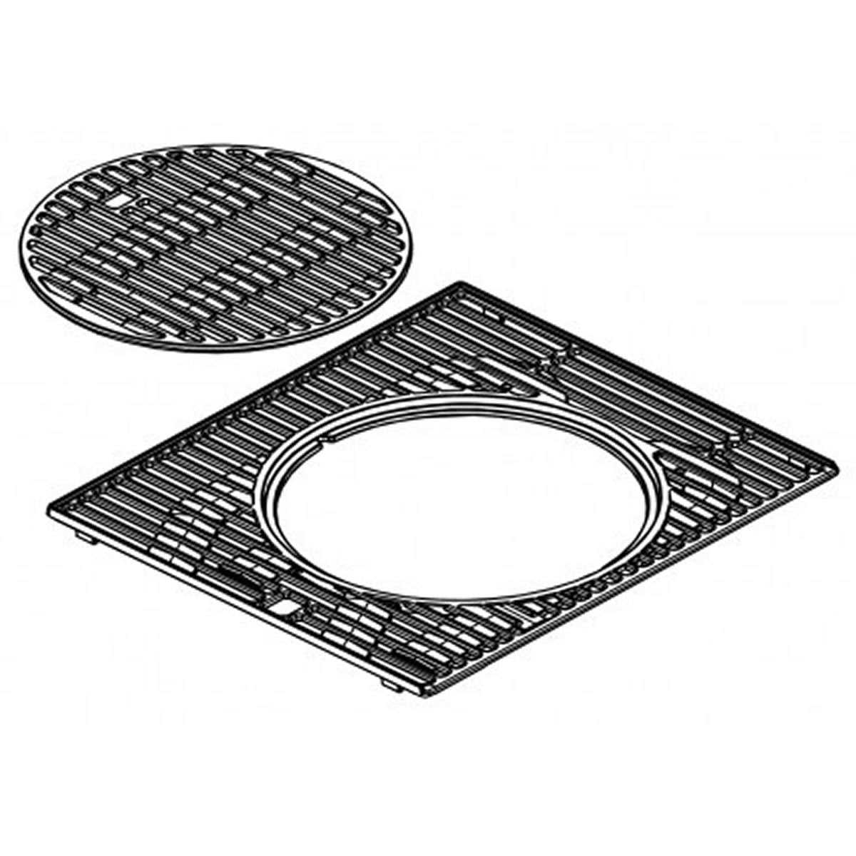 Gratar din Fonta cu Inel Central Detasabil pentru Gratarele Campingaz Seria 4 Select, Premium, Onyx