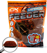 Groundbait CPK Method Feeder Faina De Peste Si Pelete Macinate, Red Krill, 900g